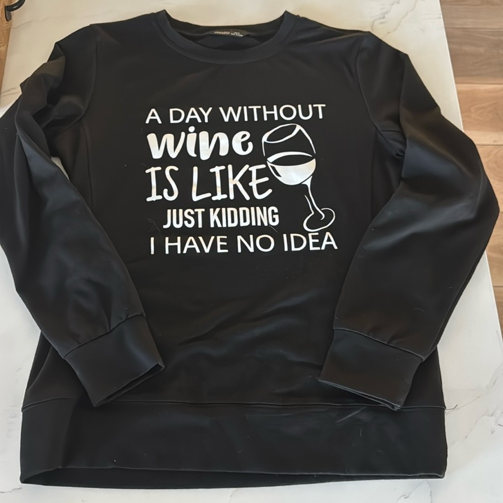 Wine sweatshirt Medium